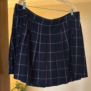 Plaid Navy Skirt